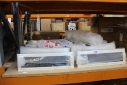 Eight Wharton 4000x Series Digital Clocks.