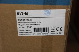Fifteen boxed as new Metallic Electromagnetic Door Release (13150-24-D).