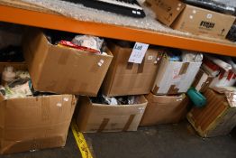 A large quantity of miscellaneous items to include hardware, bicycle accessories and toiletries.