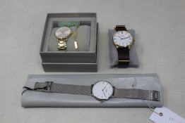 An as new Cluse Boho Chic watch, an Avaris watch and Go watch with bracelet.
