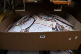 A quantity of Christmas themed bowl covers (Approximately 100 items).