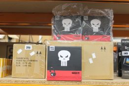 Twenty boxed as new Marvels coloud the punisher headphones.