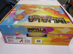 A boxed as new pair of Impala Rollerskates (Size: UK 6/EU 38, Colour: Living Coral).