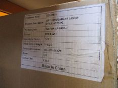 An as new Timothy Oulton Saturn pendant light in Smoked glass beads. (150cm - RRP £4995).