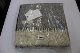 An as new Mourne Textiles Tweed Emphasize blanket.