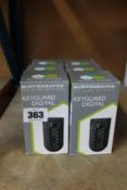 Six boxed as new Keyguard Digital - Superior Outdoor Keysafes.