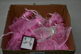 A quantity of silver platted jewellery to include mostly rings, earrings.
