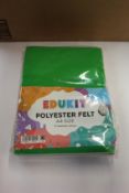 Sixteen packs of Edukit Polyester Felt - A4 Size (30 sheets - 15 colours per pack).