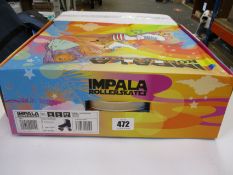 A boxed as new pair of Impala Rollerskates (Size: UK 5/EU 37, Colour: Midnight).