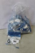 Twenty as new packs of Ideal standard armatige shanks dual push buttons (EV344AA).