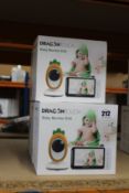 Five boxed as new Dragon touch baby monitors.