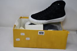A pair of as new Fendi FF Embellished Hi tops (Size 8 - RRP £595, no box lid).