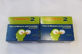 Two boxed sets of Tomal2 Test of Memory and Learning, second edition by Cecil R. Reynolds and Judith