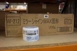 Twenty as new Soft 99 mirror shine wax light (200g pet tub).