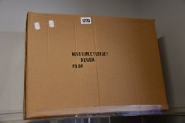 An as new Nova Harley Luxury Nevada leather changing bag.