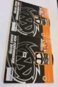 Two as new Moto-Master flame series brake discs to include 1x Front left brake disc KTM Duke 790 and