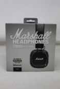 A boxed as new Marshall Major 2 Bluetooth headphones.