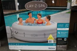 A boxed as new Lay-Z-Spa Vegas airjet hot tub.