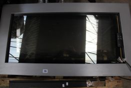 A Dimplex wall mounted remote controlled electric fire SP520 (Sold as spares or repairs, viewing