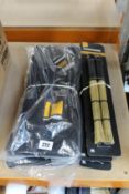 Three Everyday Stick Bags, two pairs of Medium Broomsticks and one large all as new from Promark