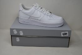 A pair of as new Nike Air Force 1 '07 (UK 7).