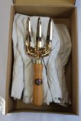 Ten as new PKS gardening bronze Vega hand forks.