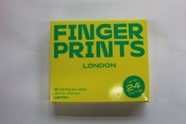 Fifty as new packs of Fingerprints London anti-fog lens wipes, Lemon (30 wipes per pack).