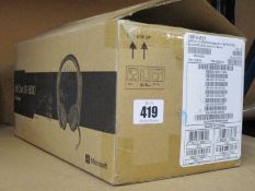 Five boxed as new Microsoft LifeChat LX-6000 Headsets (For business use).