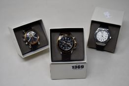 Three men's as new Vault automatic watches.
