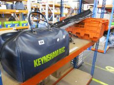 A quantity of fishing items to include rods, reels, tackles and floats.