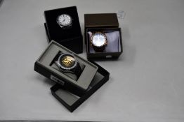 Three men's as new Vault automatic watches.