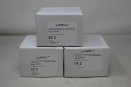 Three boxed as new Lumel Din Rail Electric Energy Meters (NMID30-2).