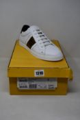 A pair of as new Fendi FF Logo sneakers (Size 9 - RRP £550).