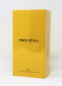 A boxed as new Xiaomi Poco M3 Pro 5G 128GB in Cool Blue (IMEI: 867592057097113) (Box sealed).