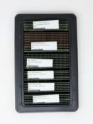 A quantity of pre-owned memory modules to include; 6 x Samsung M393B5673EH1-CF8 2GB PC3-8500 DDR3-10