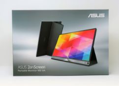 A boxed as new Asus ZenScreen MB16A Portable Monitor (Box opened).