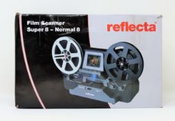A boxed as new Reflecta Super 8/Normal 8 Film Scanner (Box opened, damage to box).