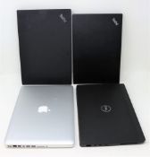 FAULTY - SOLD FOR PARTS ONLY - Four laptops to include a 13