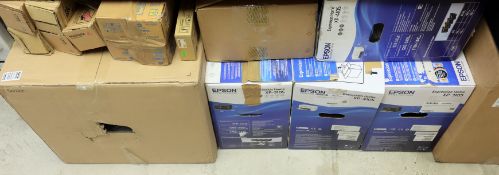 COLLECTION ONLY: A quantity of assorted printers, ink cartridges and related items (All items sold a