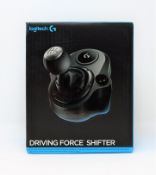 A boxed as new Logitech G Driving Force Shifter for G29 and G920 Steering Wheels (Box sealed).