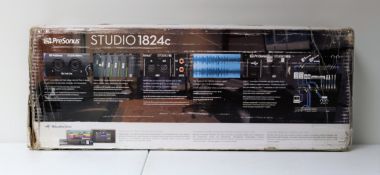 A pre-owned Presonus Studio 1824C 18x24 USB Audio Interface (Power adaptor & EU pow