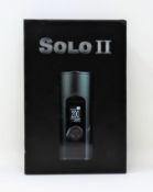 A boxed as new Arizer Solo II Vaporizer in Carbon Black (Box opened, inner packaging sealed) (Over 1