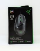 A boxed as new Razer Basilisk V2 Wired Gaming Mouse (Box sealed, damage to box).