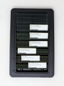 A quantity of pre-owned memory modules to include; 16 x Hynix HMT351U6CFR8C-H9 4GB PC3-10600U DDR3,