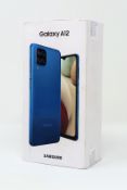 A boxed as new Samsung Galaxy A12 (SM-A125F/DSN) 64GB in Blue (Box sealed) (Checkmend ID: CM18577191