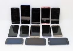 A quantity of assorted Android smartphones sold for parts (Many handsets Google account locked/remot
