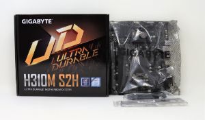 A boxed as new Gigabyte H310M-S2H Intel H310 (Socket 1151) DDR4 Micro-ATX Motherboard,