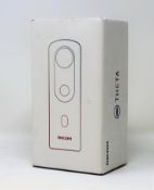 A boxed as new Ricoh Theta SC2 360° 4K Digital Camera in White (M/N: R03030).