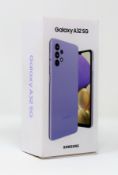 An as new Samsung Galaxy A32 5G (SM-A326B/DS) 64GB in Awesome Violet (Box opened, so