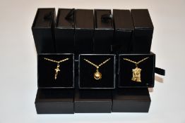 Fifteen items of assorted Haraves jewellery to include 5x Globes, 5x Dagger and 5x Jesus.